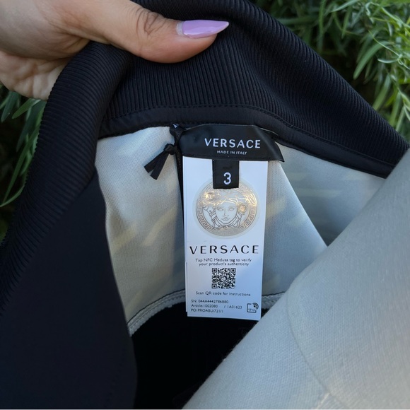 NWT VERSACE Greca Logo Track Jacket - Picture 11 of 11